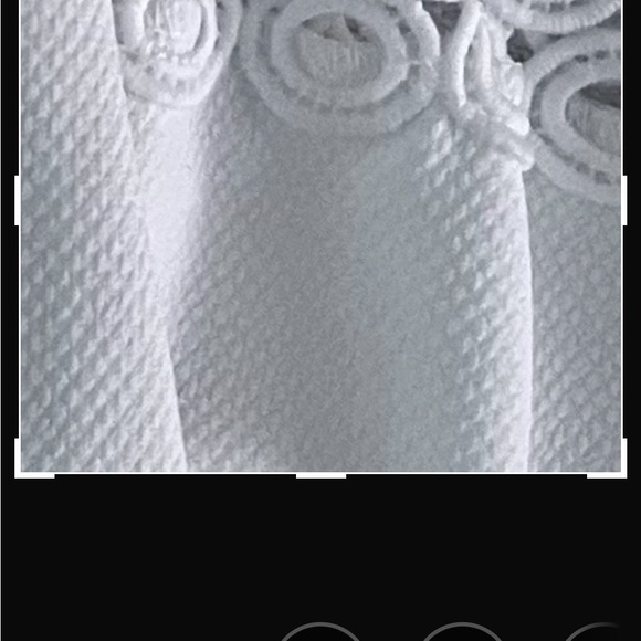 NWT Sandra Darren Ivory Scuba Crepe Knit Dress Size 10 Necklace Sold Separately - Picture 9 of 14